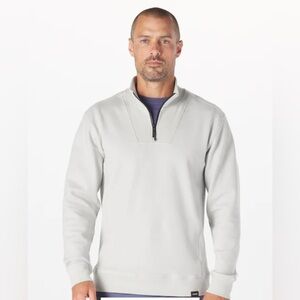 Legends Men's Highland Quarter Zip - Light Gray (Size Large)